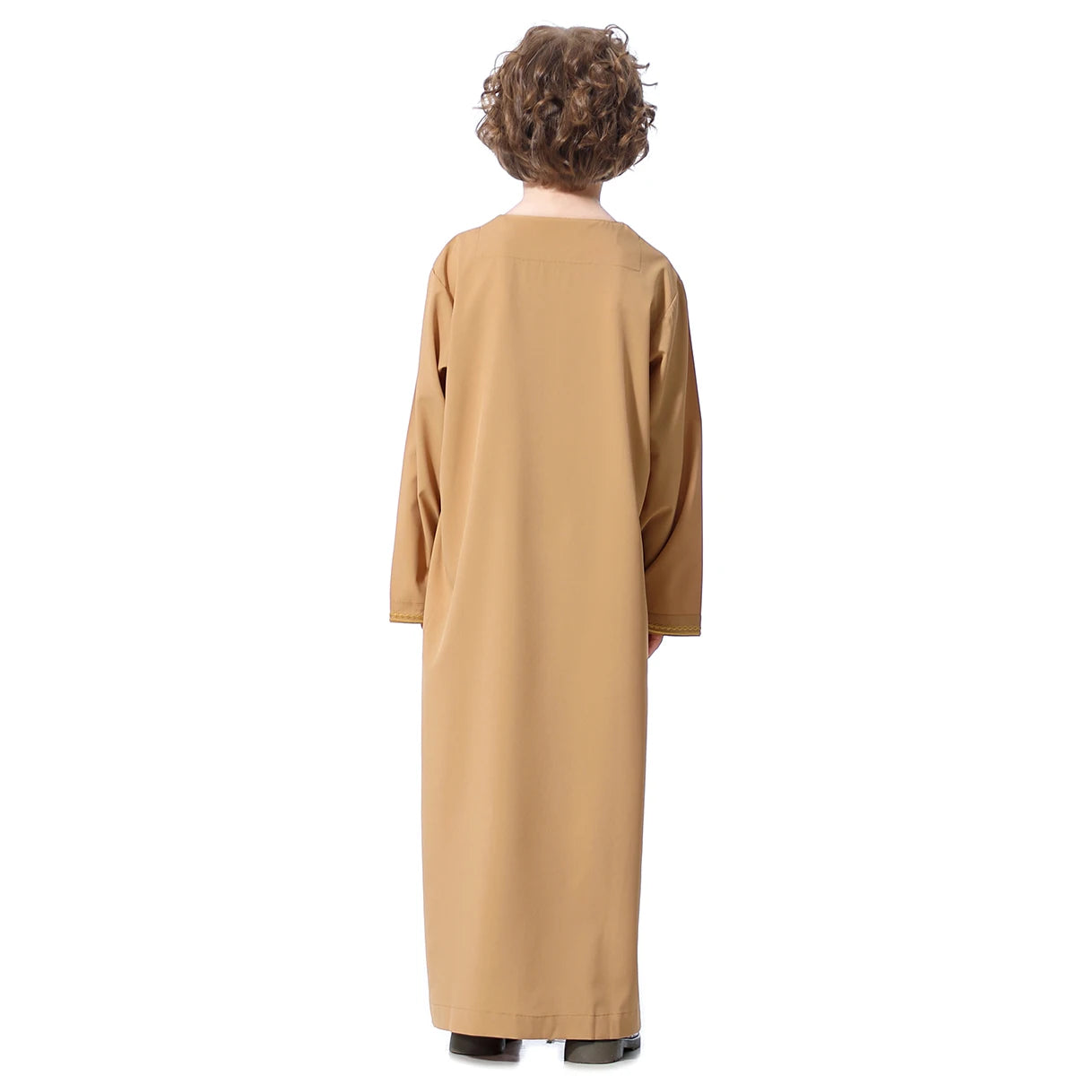 Muslim Boys Robe Kids Abaya Kaftan Prayer Islam Clothing Long Sleeve