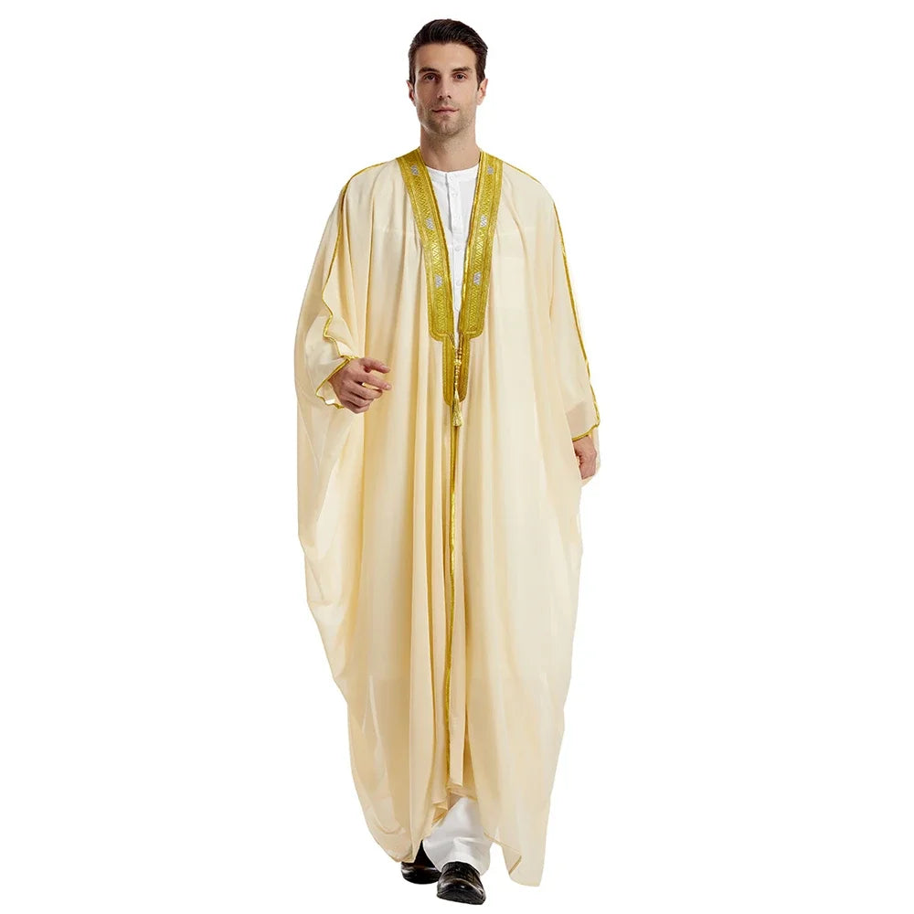 Middle East Mens Robe Muslim Dress Kimono Dishdasha Clothing Islamic  Jubba Thobe