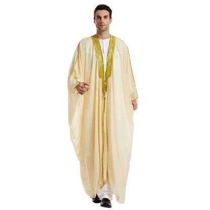 Middle East Mens Robe Muslim Dress Kimono Dishdasha Clothing Islamic  Jubba Thobe