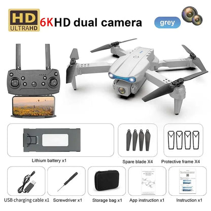 New E99 PRO Drones GPS Profesional 8K with HD Camera FPV 5G Wifi Brushless Motor Foldable RC Quadcopter Obstacle Avoidance Dron