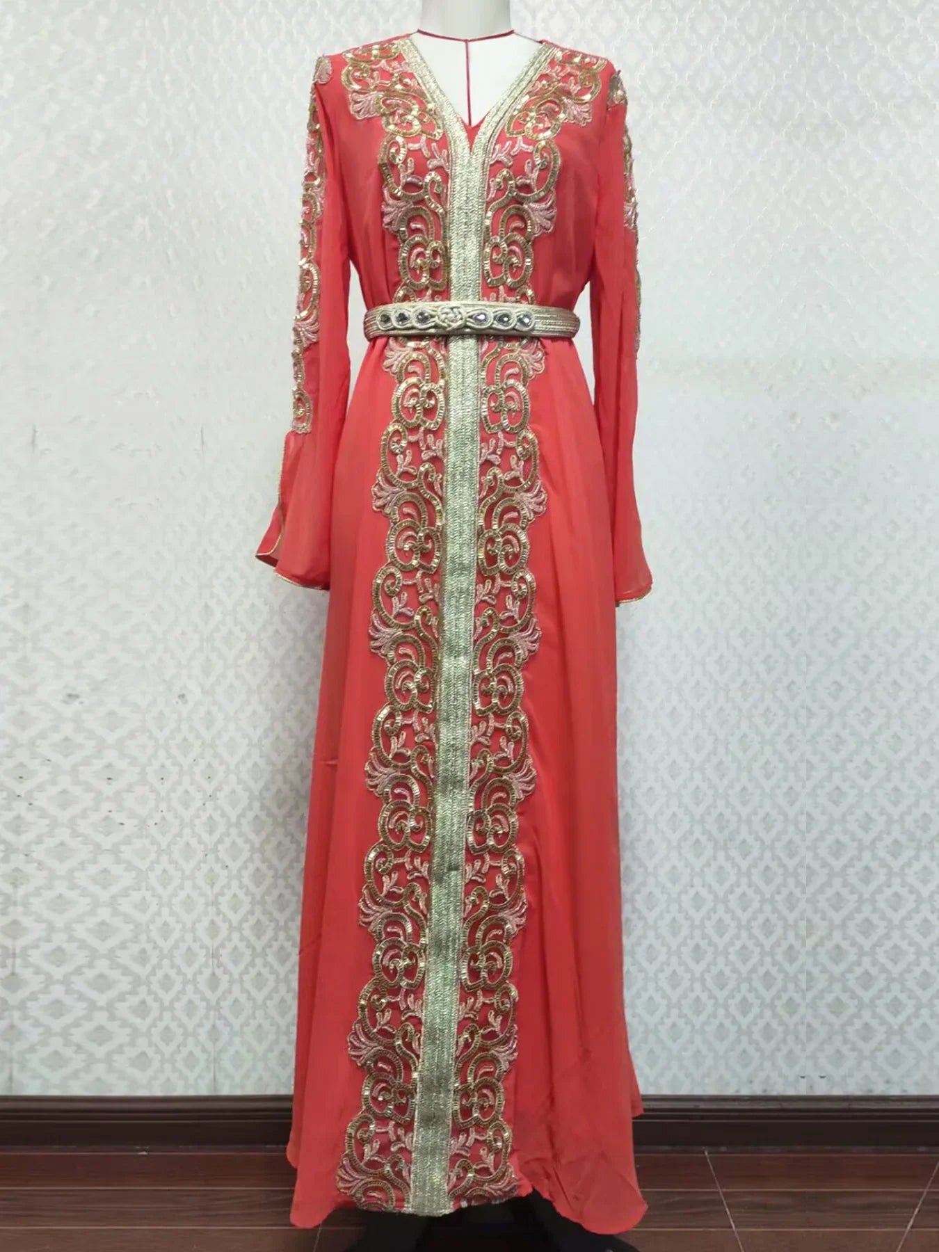 Eid Muslim Party Dress for Women Long Robe