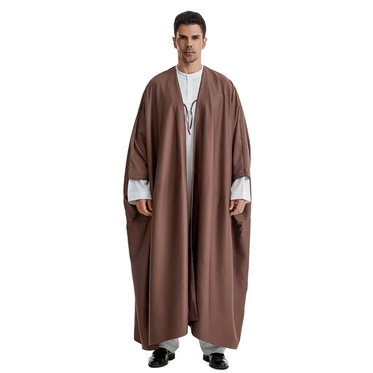 Middle East Mens Robe Muslim Dress Kimono Dishdasha Clothing Islamic  Jubba Thobe