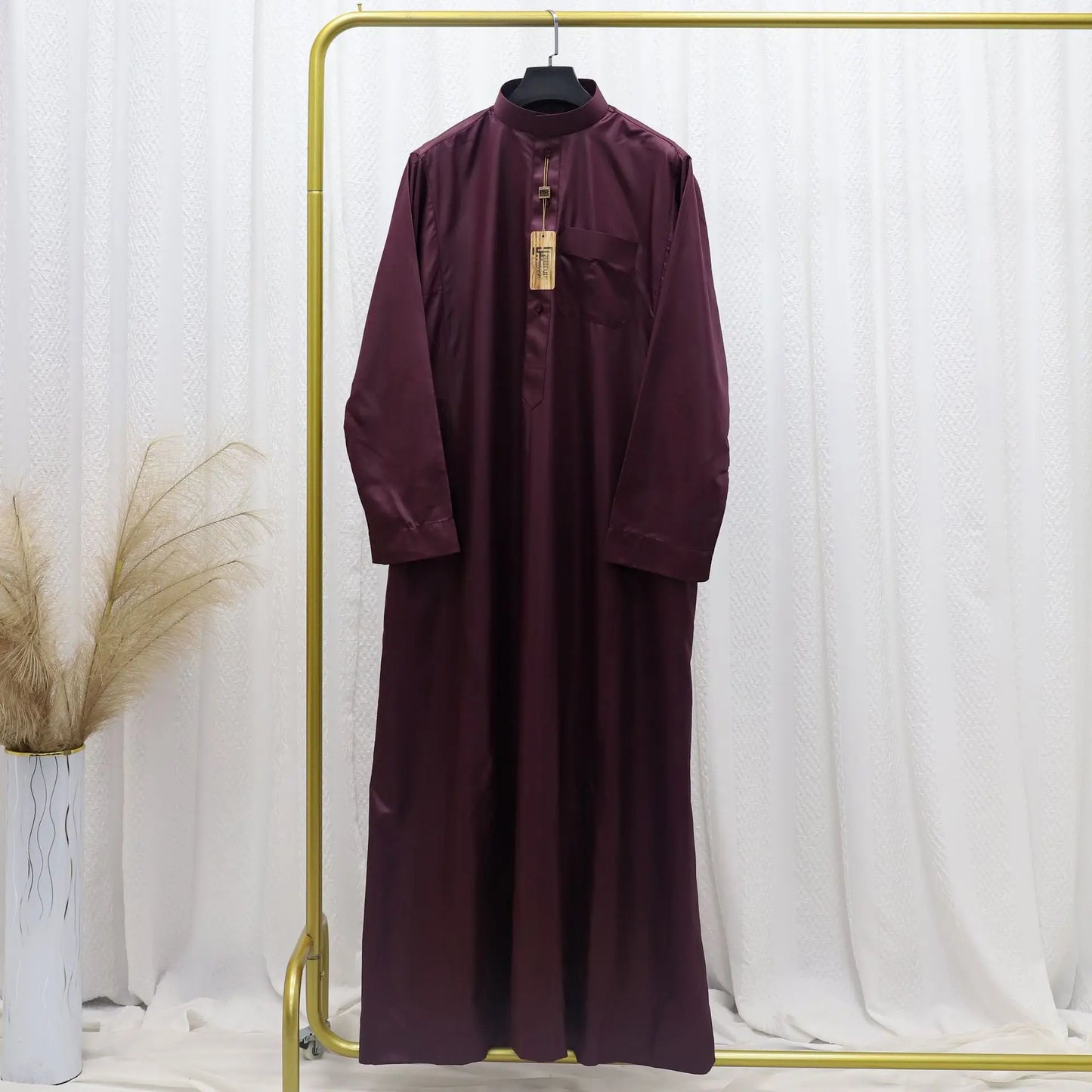 Muslim Eid Men Long Robe Kimono Dishdasha Abaya Kaftan Jubba Thobe