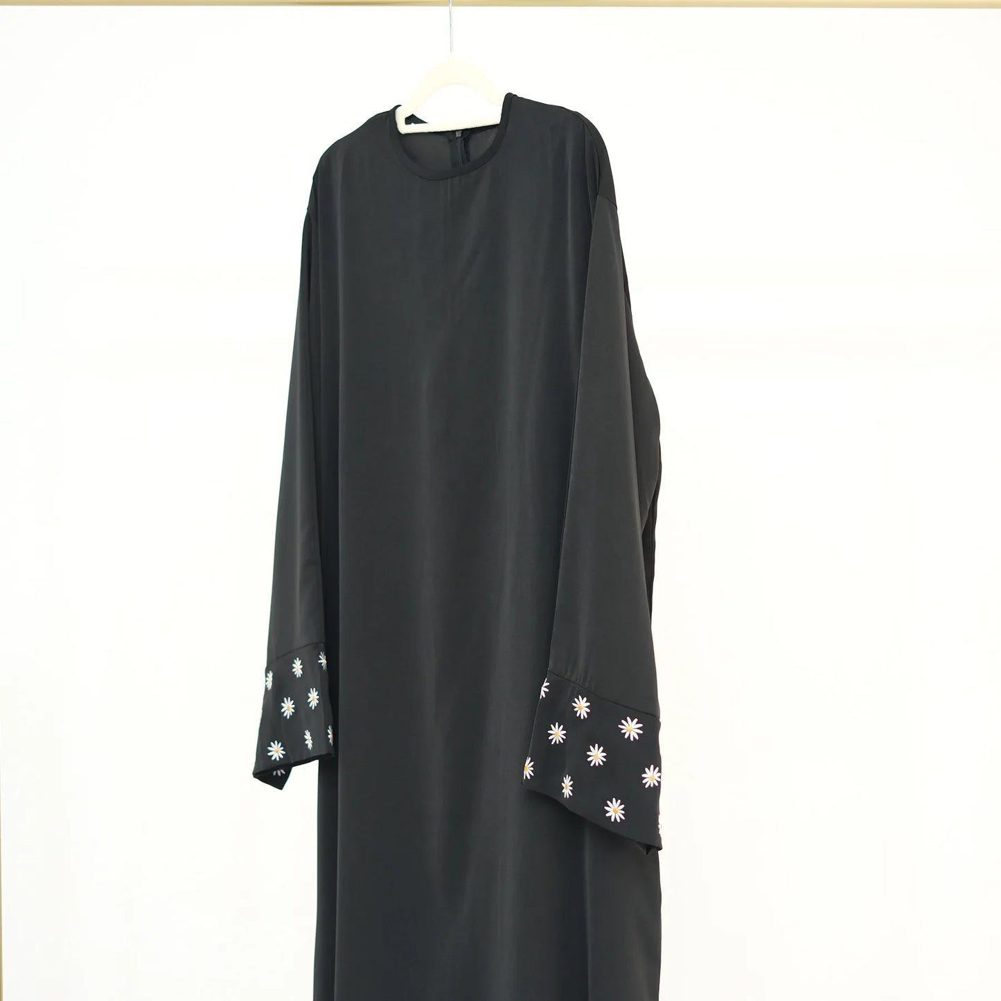 Eid Muslim Dubai Dresses for Women abaya Jalabiya Floral Embroidery Ramadan Morocco Dubai Robe Abayas Kaftan Islam Vestidos 2024