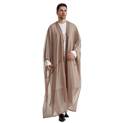 Middle East Mens Robe Muslim Dress Kimono Dishdasha Clothing Islamic  Jubba Thobe