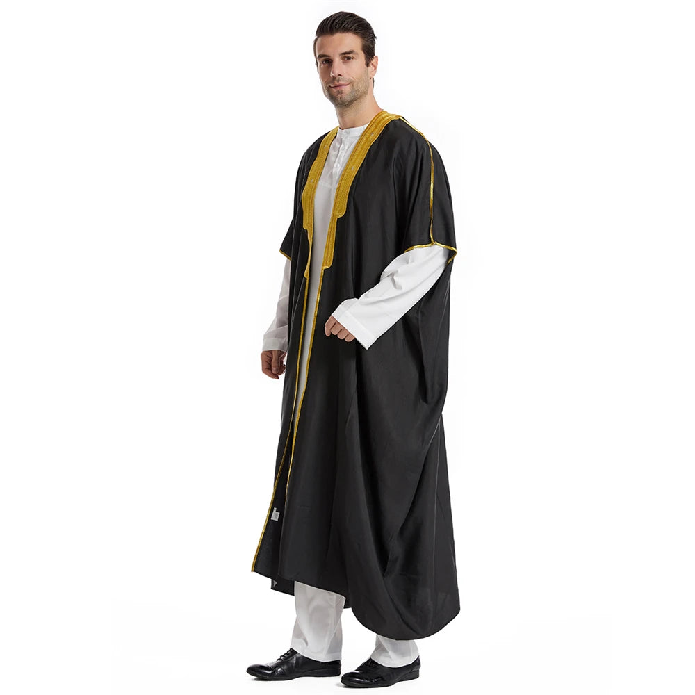 Middle East Mens Robe Muslim Dress Kimono Dishdasha Clothing Islamic  Jubba Thobe