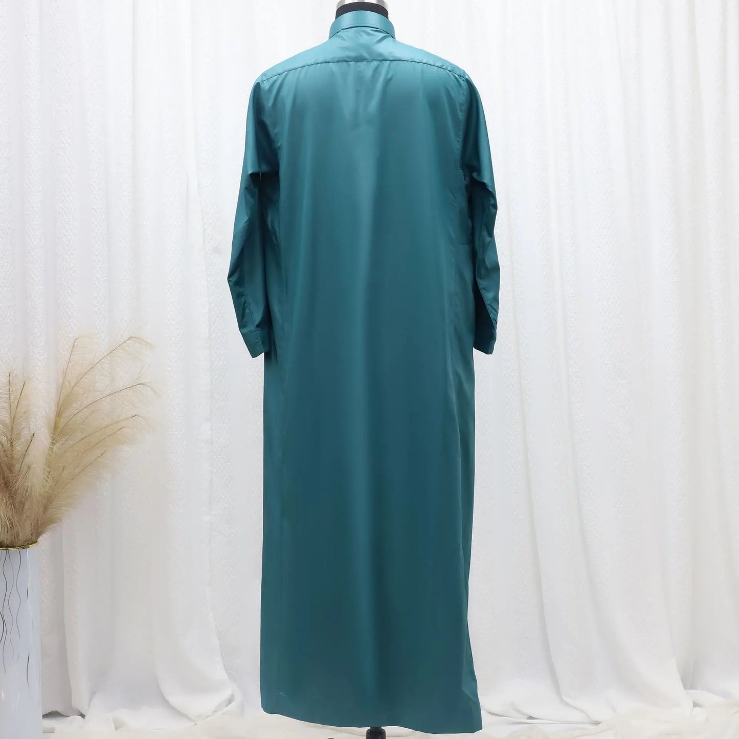 Muslim Eid Men Long Robe Kimono Dishdasha Abaya Kaftan Jubba Thobe