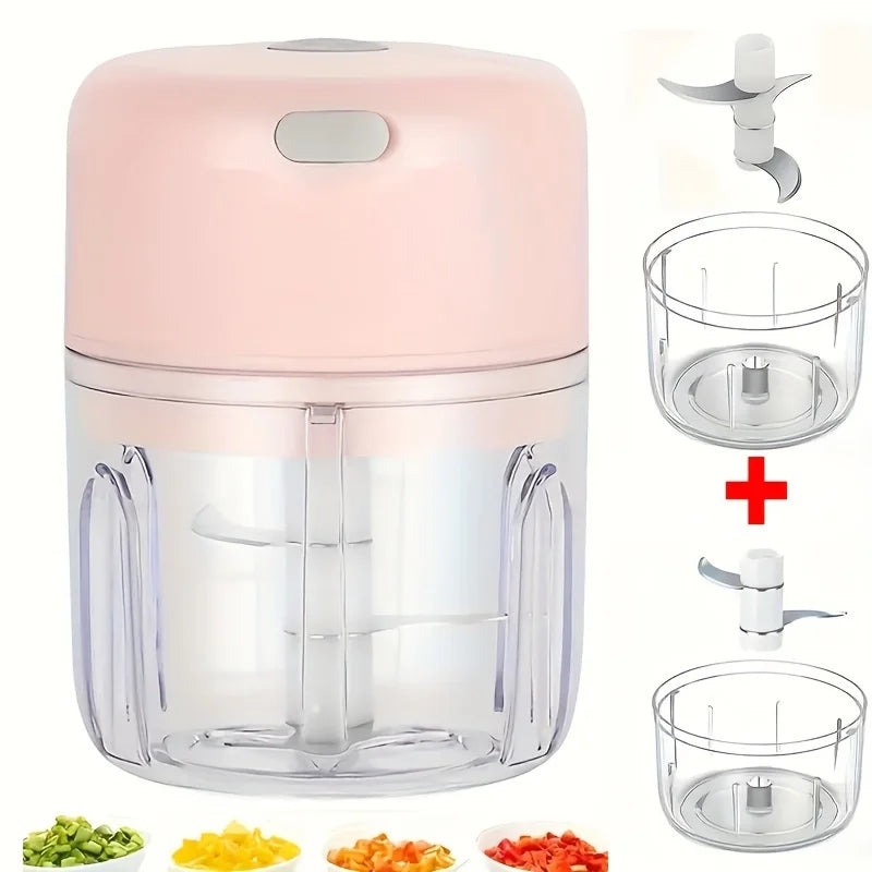 Electric Kitchen Food Chopper Mini Garlic Masher Crusher USB Portable Meat Grinder Vegetable Chopper For Kitchen Gadgets