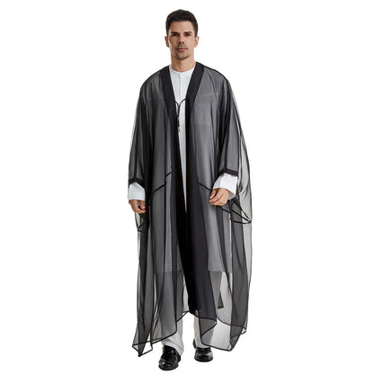 Middle East Mens Robe Muslim Dress Kimono Dishdasha Clothing Islamic  Jubba Thobe