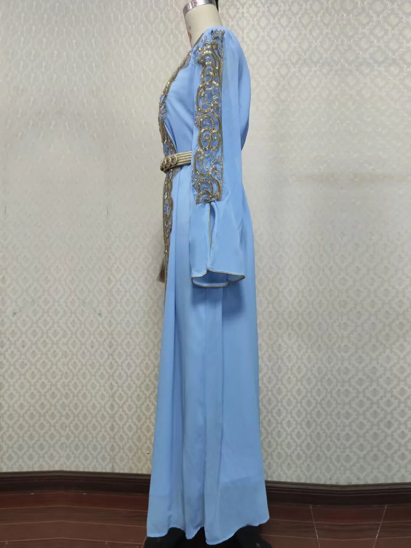 Eid Muslim Party Dress for Women Long Robe