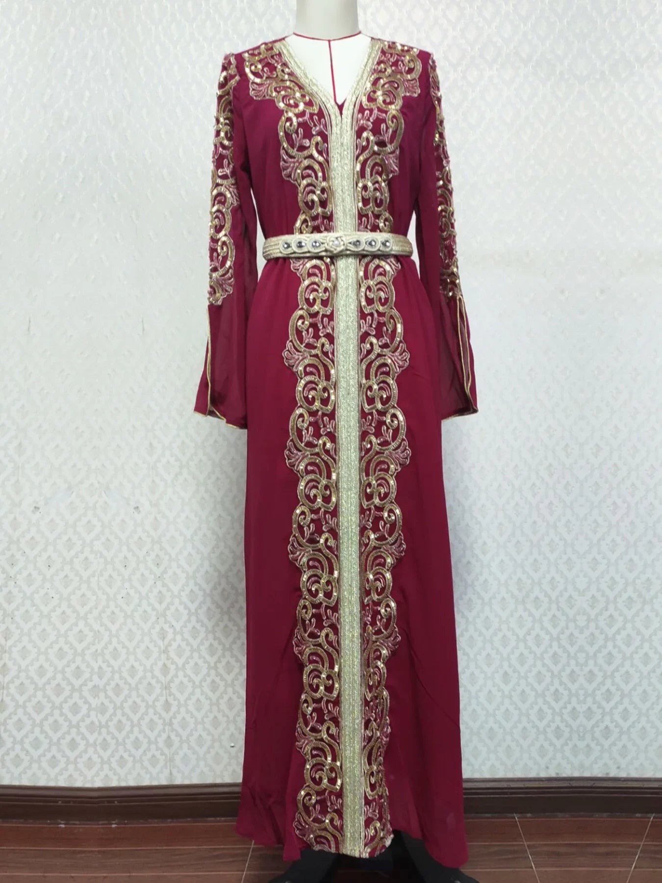 Eid Muslim Party Dress for Women Long Robe