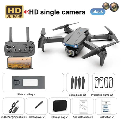 New E99 PRO Drones GPS Profesional 8K with HD Camera FPV 5G Wifi Brushless Motor Foldable RC Quadcopter Obstacle Avoidance Dron