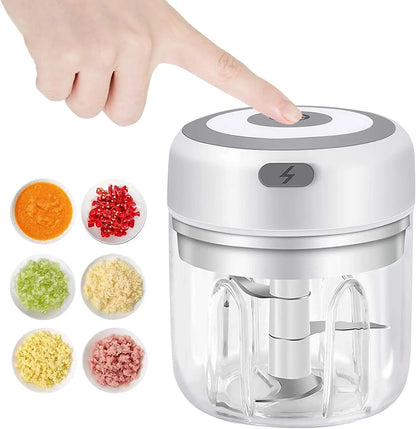 Electric Kitchen Food Chopper Mini Garlic Masher Crusher USB Portable Meat Grinder Vegetable Chopper For Kitchen Gadgets