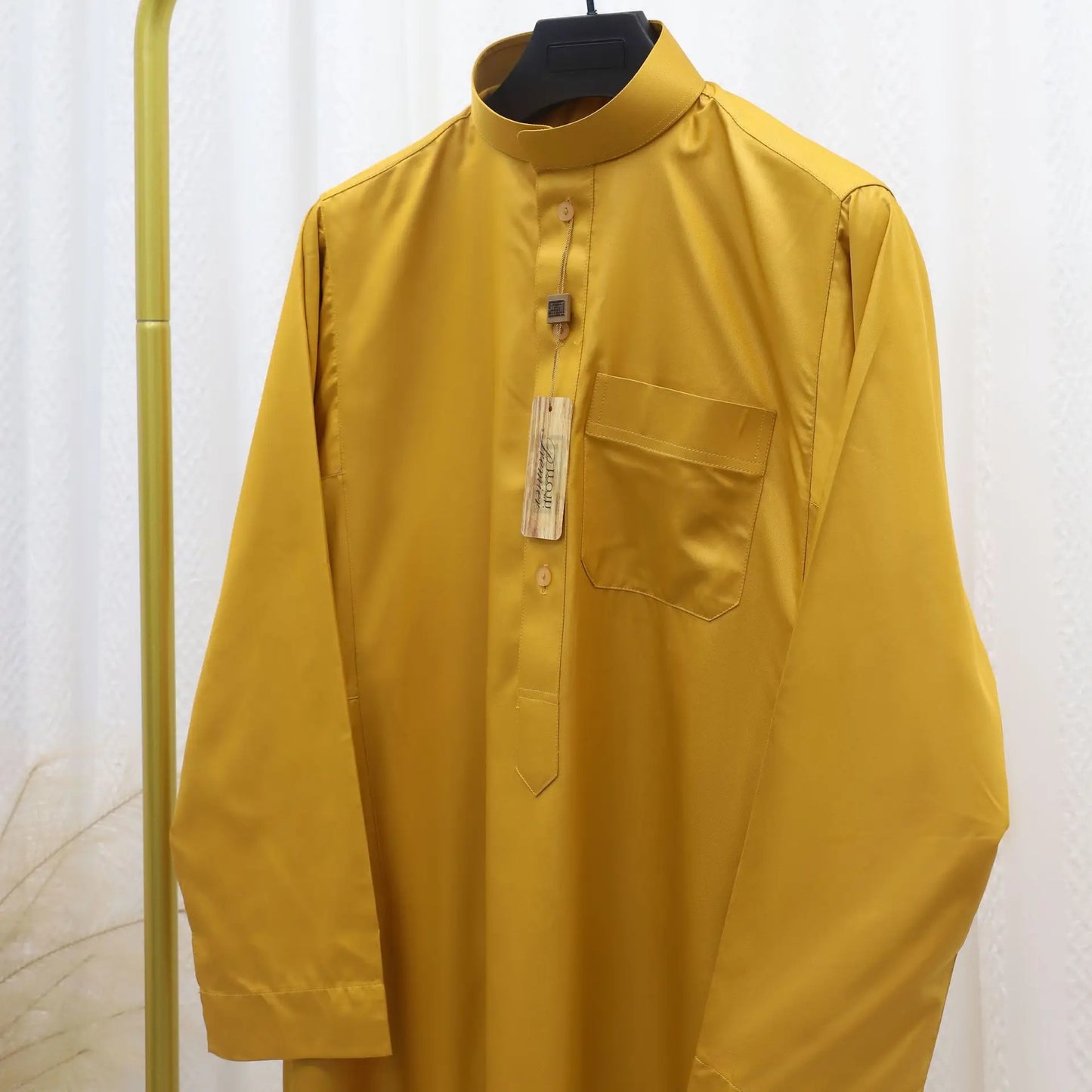 Muslim Eid Men Long Robe Kimono Dishdasha Abaya Kaftan Jubba Thobe