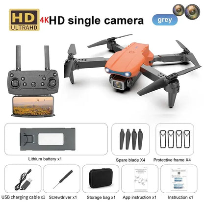 New E99 PRO Drones GPS Profesional 8K with HD Camera FPV 5G Wifi Brushless Motor Foldable RC Quadcopter Obstacle Avoidance Dron