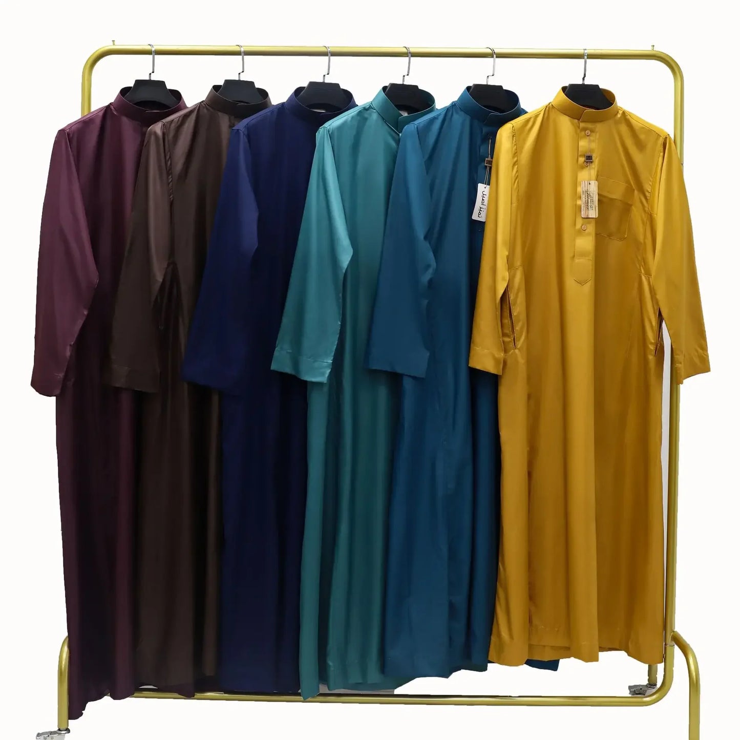 Muslim Eid Men Long Robe Kimono Dishdasha Abaya Kaftan Jubba Thobe